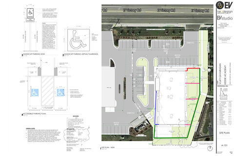 A-101 site plan sheet from the Kiddie Academy permit set
